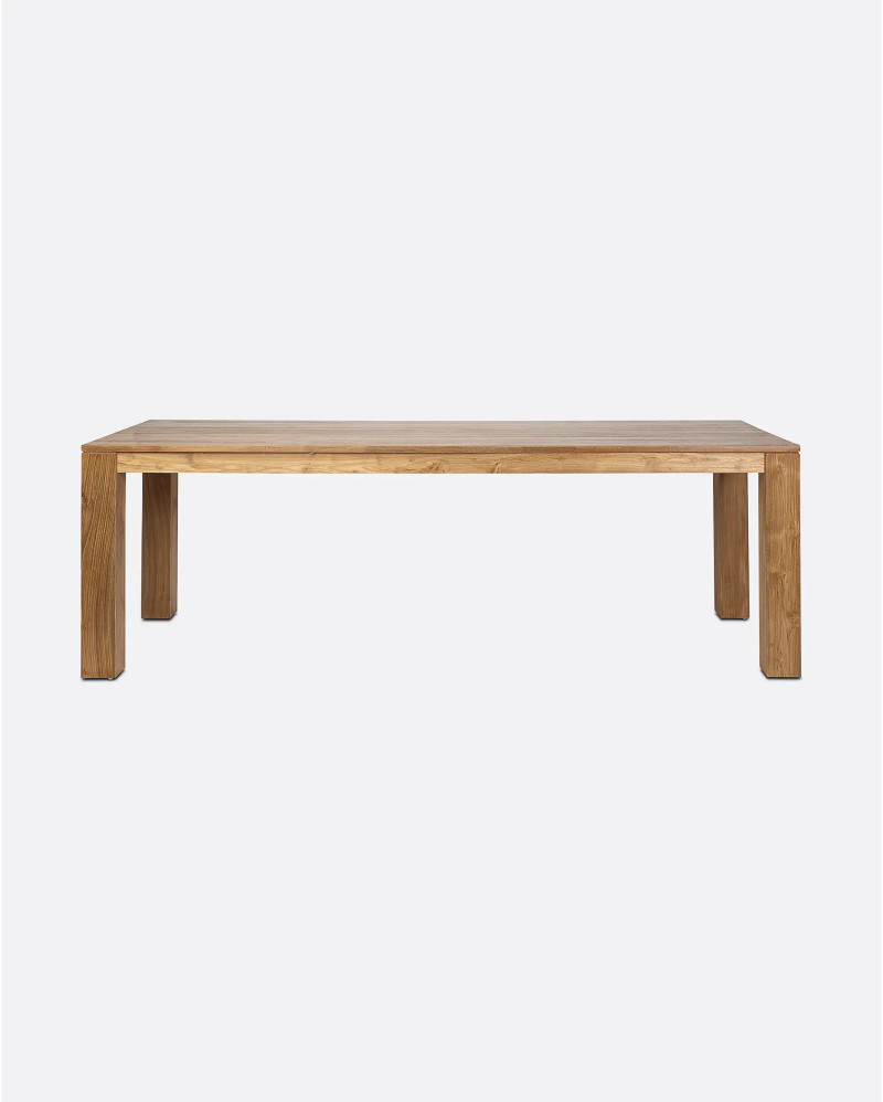 GENESIS dining table in recycled teak wood 250 x 90 x 76 cm