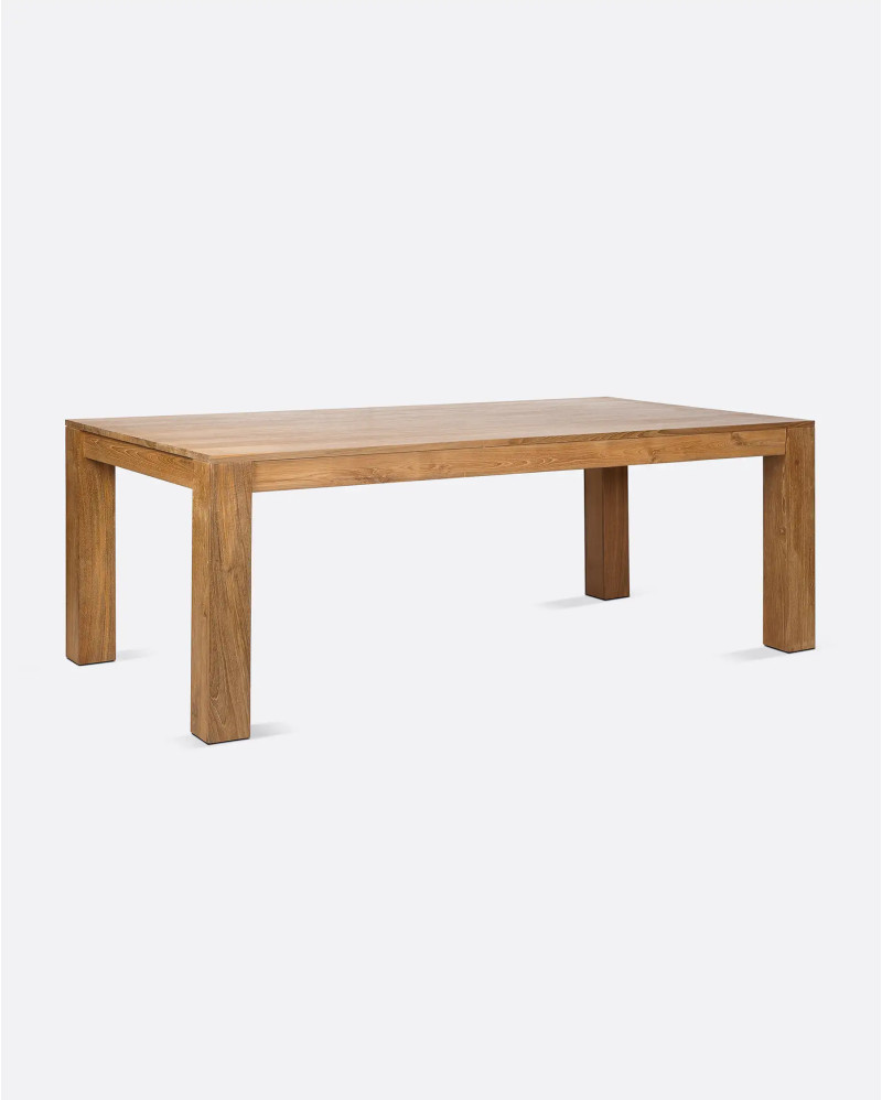 GENESIS dining table in recycled teak wood 250 x 90 x 76 cm