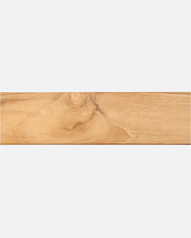 Mesa de comedor KNOT de madera de teca reciclada y hierro 230 x 100 x 76 cm