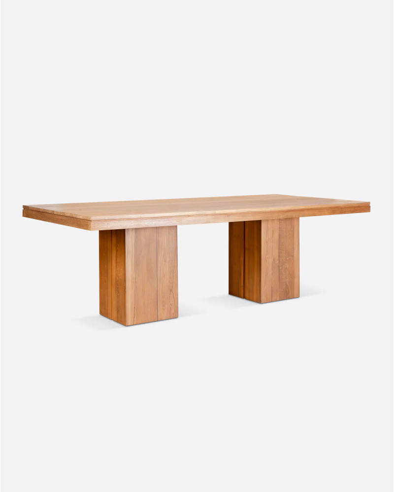 KERBANG dining table in recycled teak wood 240 x 110 x 76 cm