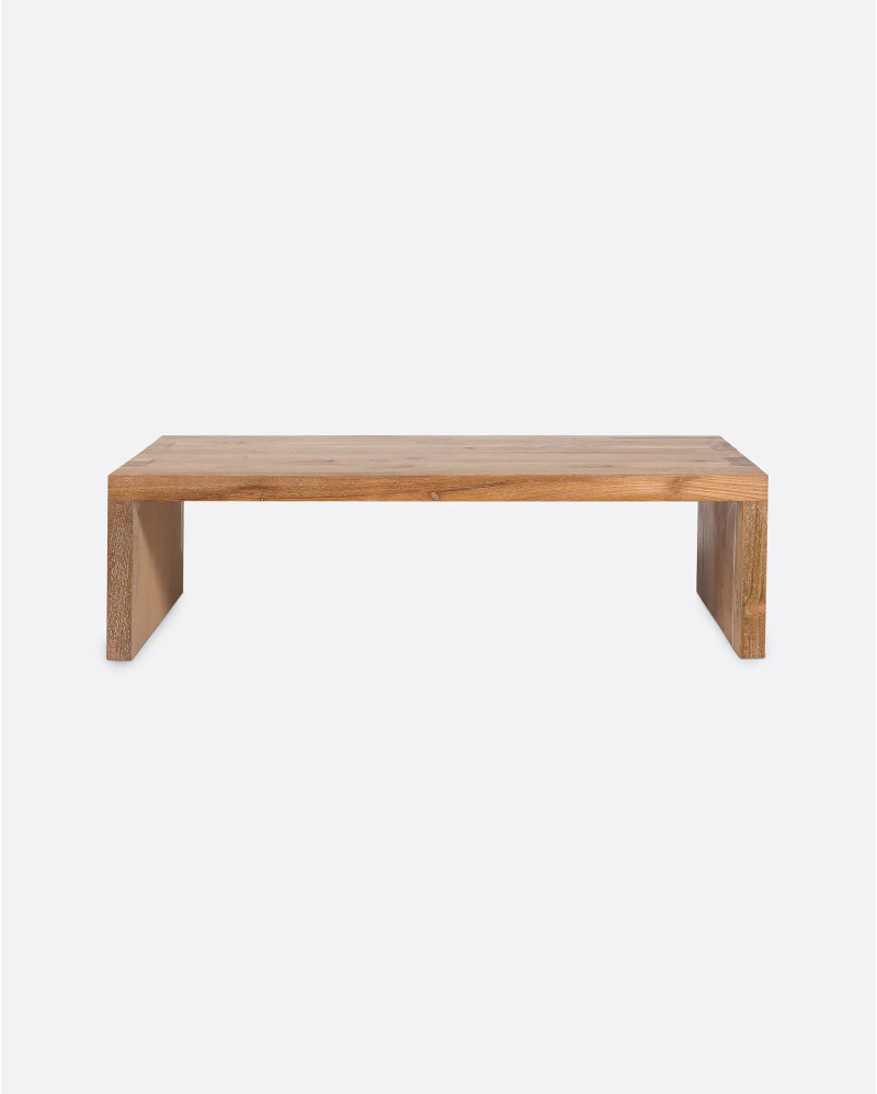 Mesa de centro GENESIS de madera de teca reciclada 100 x 50 x 28 cm