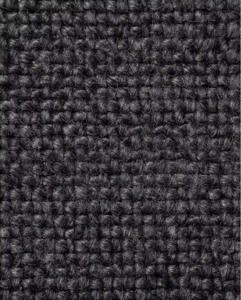 DAHI rug in wool and cotton 270 x 180 cm in charcoal grey colour