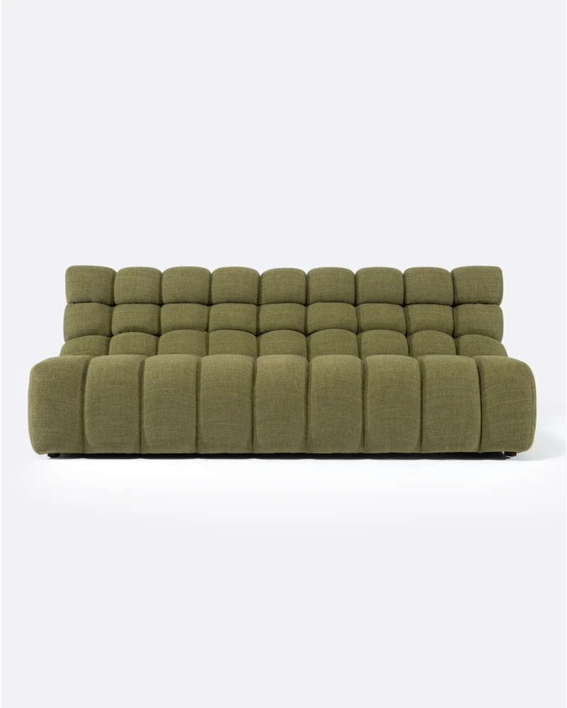 CHOPIN 4 -seater modular sofa in recycled olefin 215 x 93 x 78 cm in moss colour