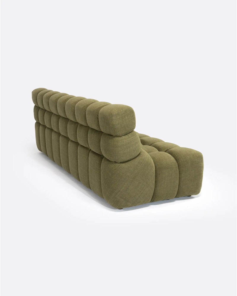 CHOPIN 4 -seater modular sofa in recycled olefin 215 x 93 x 78 cm in moss colour