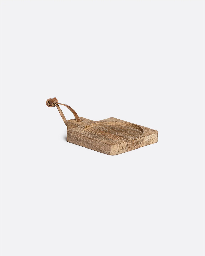 VAS tray in recycled teak wood 13 x 10 x 2 cm