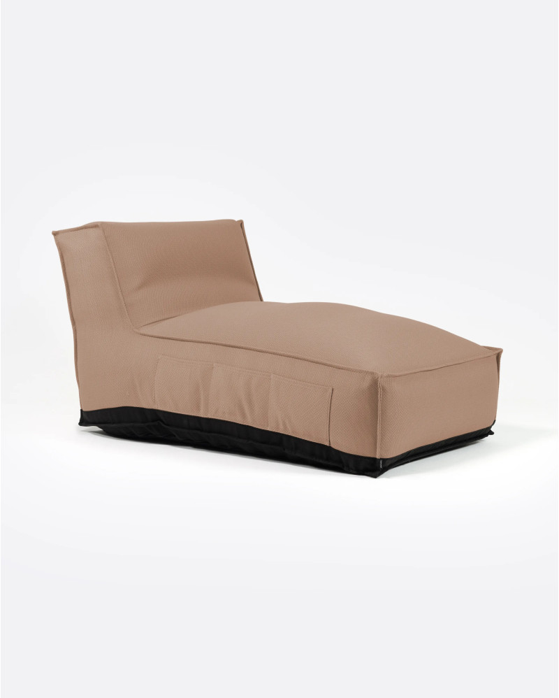 Chaise longue d'extérieur CACCINI 90 x 145 x 80 cm en couleur caldera