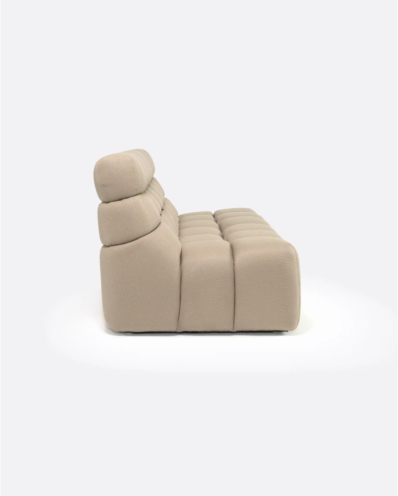 CHOPIN 2/3-seater modular outdoor sofa in recycled olefin 190 x 93 x 78 cm in natural colour