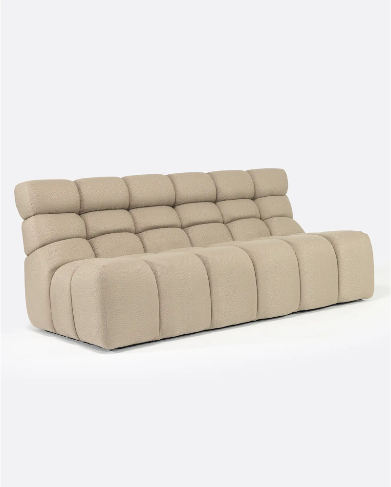 CHOPIN 2/3-seater modular outdoor sofa in recycled olefin 190 x 93 x 78 cm in natural colour