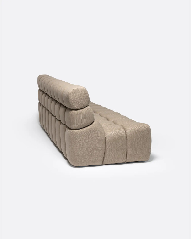 CHOPIN 4-seater modular outdoor sofa in recycled olefin 215 x 93 x 78 cm in natural colour