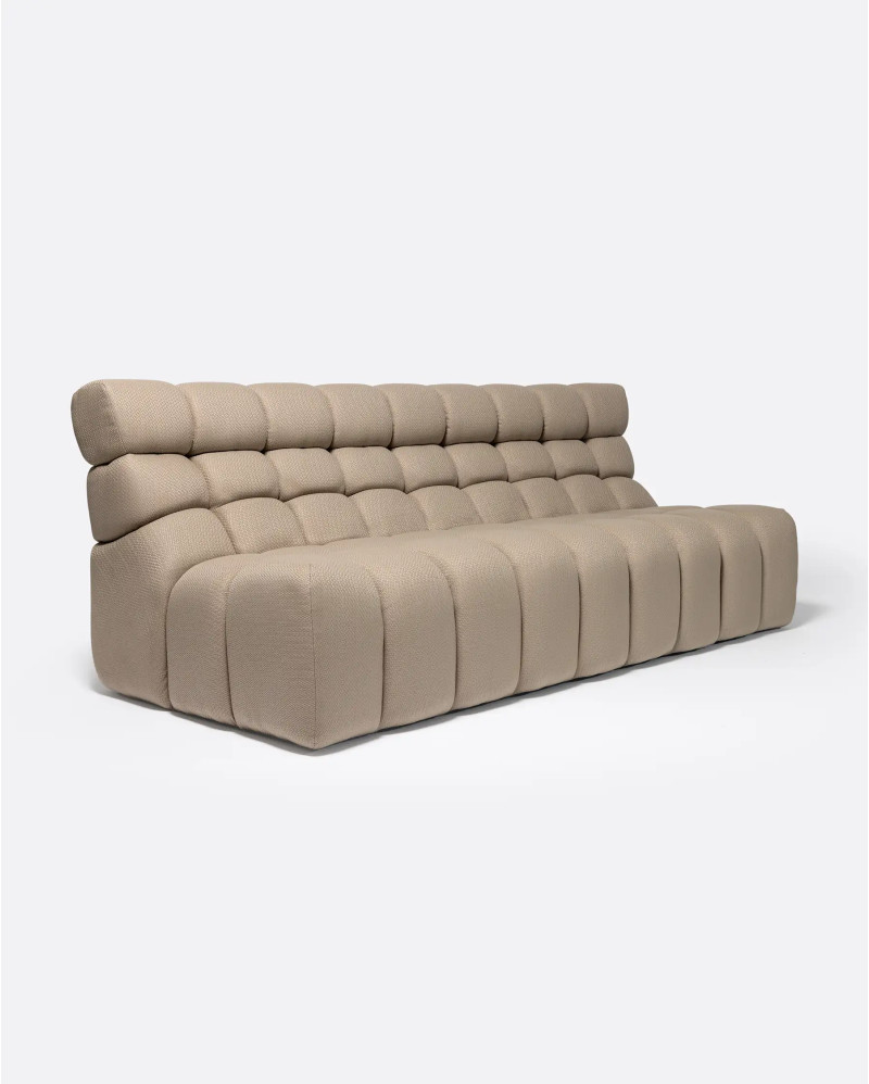 CHOPIN 4-seater modular outdoor sofa in recycled olefin 215 x 93 x 78 cm in natural colour