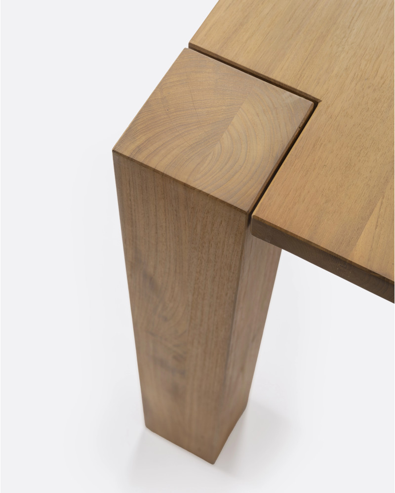 SERAI dining table in recycled teak wood 250 x 100 x 75 cm in natural colour