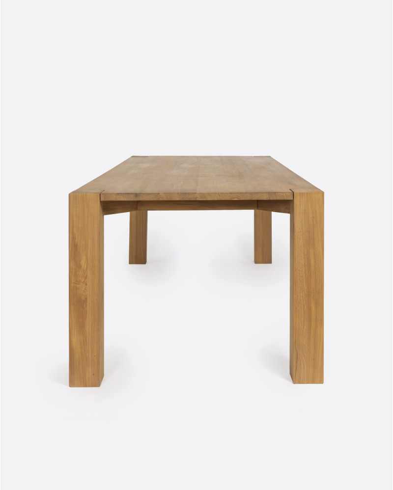 SERAI dining table in recycled teak wood 250 x 100 x 75 cm in natural colour