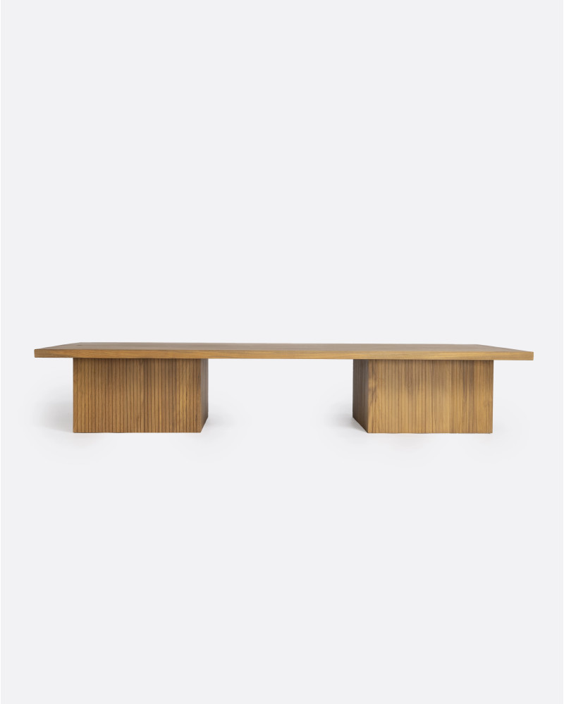 BALARI coffee table in recycled teak wood 170 x 70 x 30 cm in natural colour