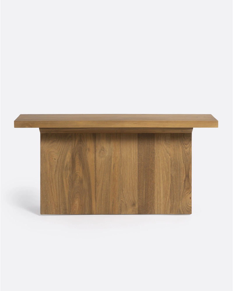 BATU side table in recycled teak wood 85 x 24 x 38 cm in natural colour