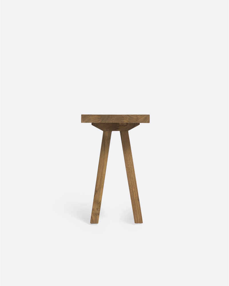 BATU side table in recycled teak wood 85 x 24 x 38 cm in natural colour