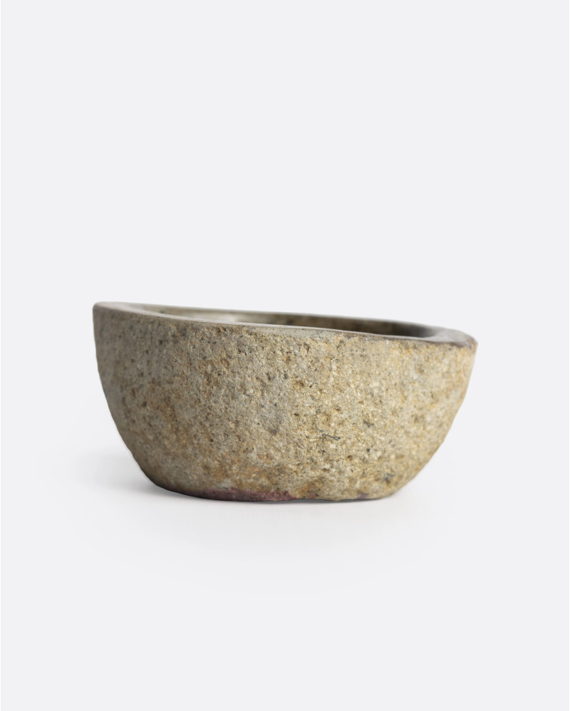 KIMIA S bowl in stone 10 x 9 x 5 cm in natural colour