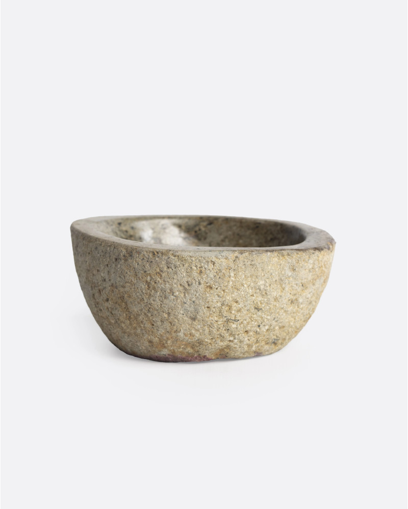 KIMIA S bowl in stone 10 x 9 x 5 cm in natural colour