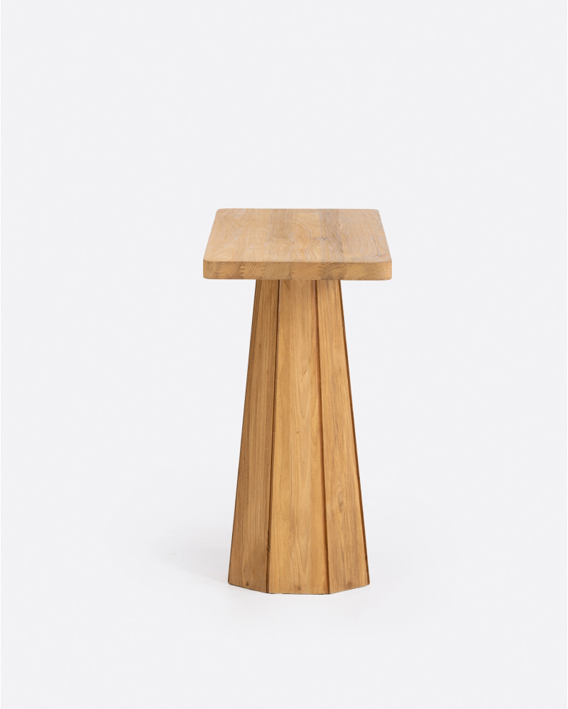 JATI console in recycled teak wood 110 x 40 x 80 cm in natural colour