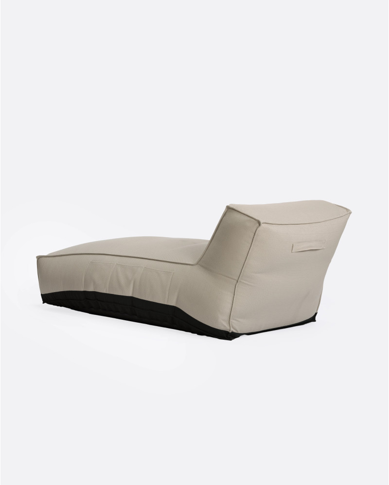 Chaise longue de exterior CACCINI 80 x 190 x 80 cm en color natural