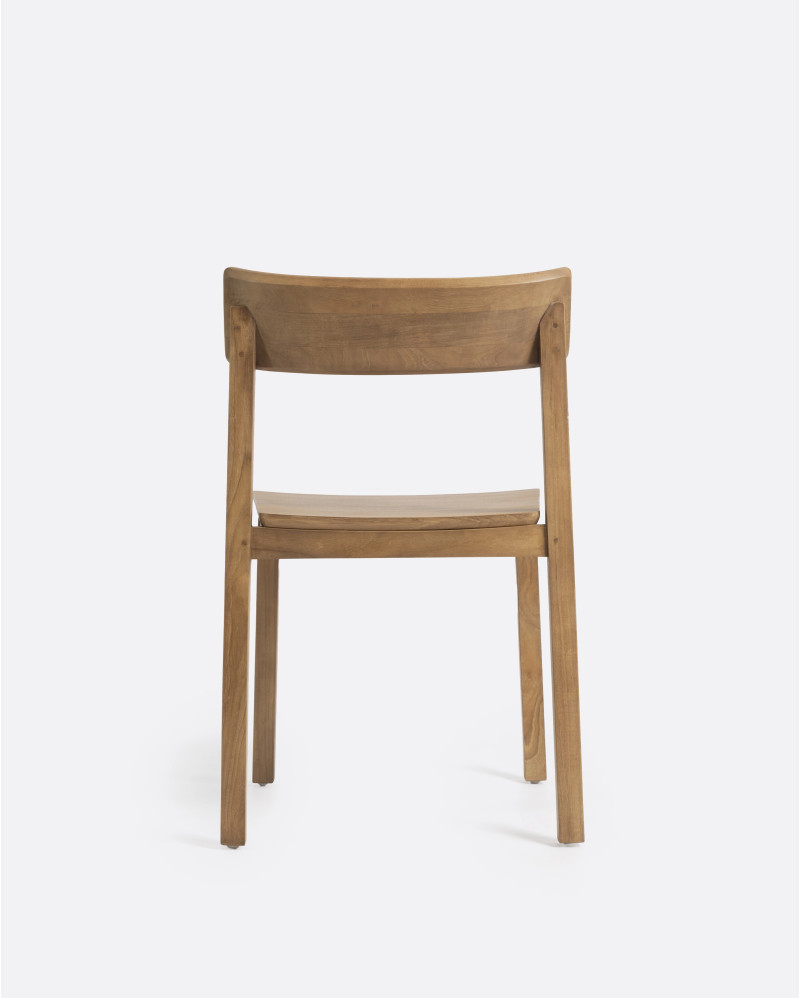 RAWI WA chair in teak wood 50 x 47 x 78 cm in natural colour