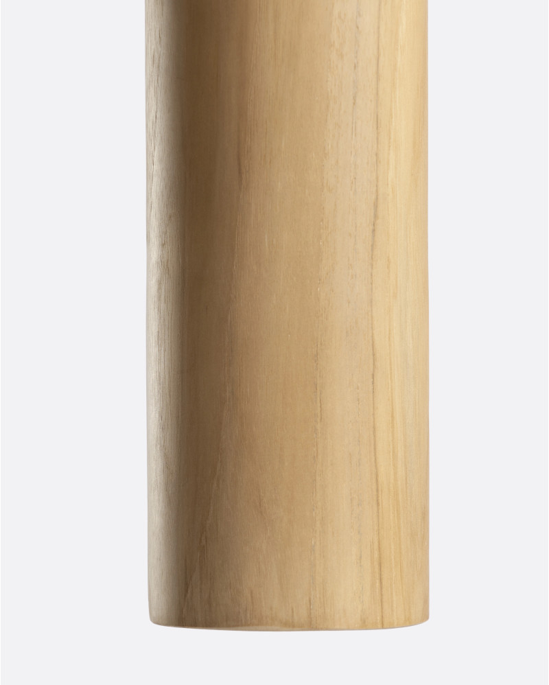 PLAY M ceiling lamp in teak wood Ø 10 x 28 cm height in natural colour