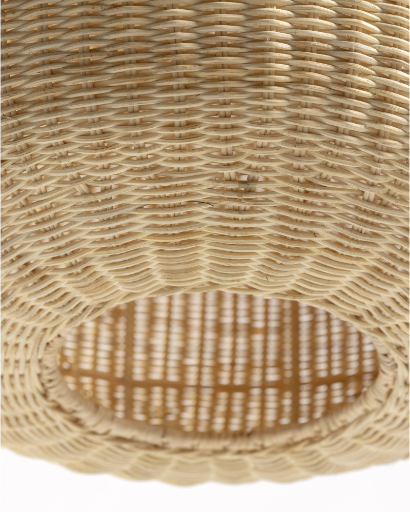 YOBI ceiling lamp in rattan and iron Ø 48 x 42 cm high in natural colour