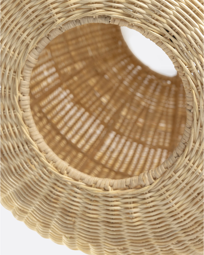 YOBI ceiling lamp in rattan and iron Ø 48 x 42 cm high in natural colour