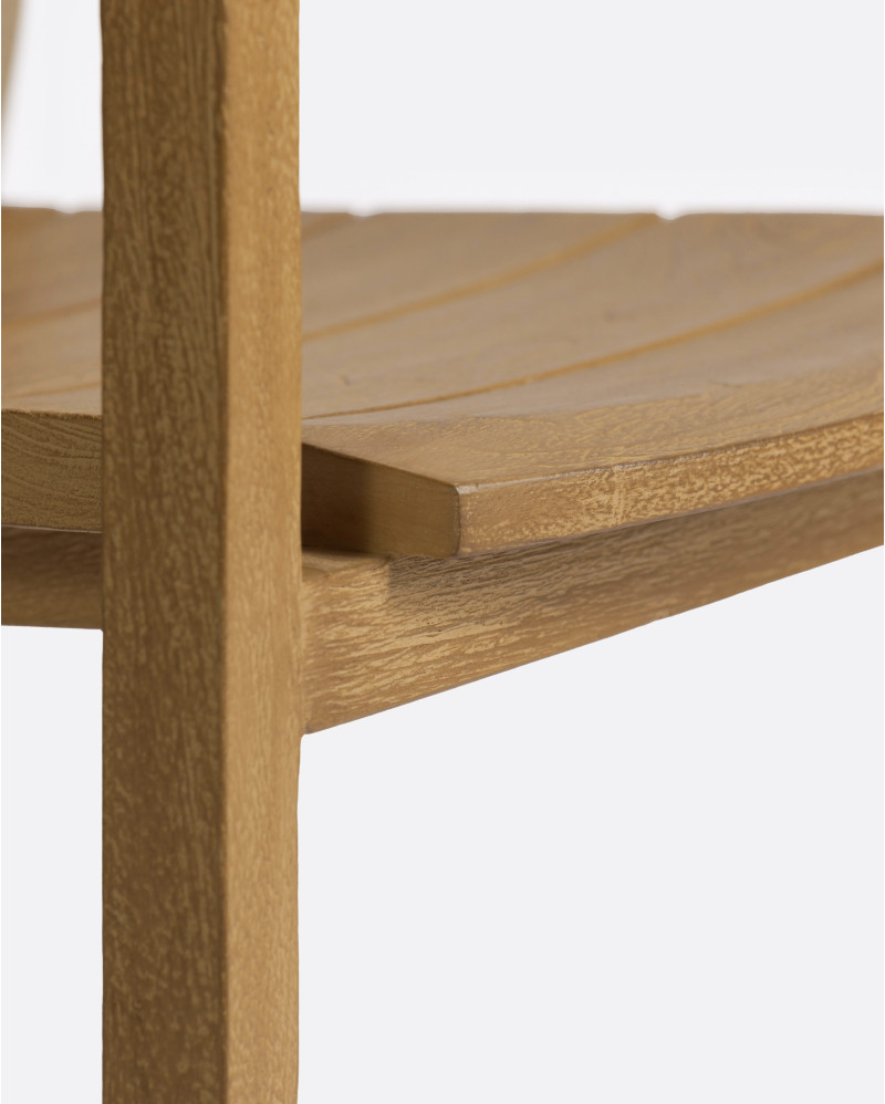 GENESIS outdoor chair in teak wood 55 x 57 x 85 cm in natural colour