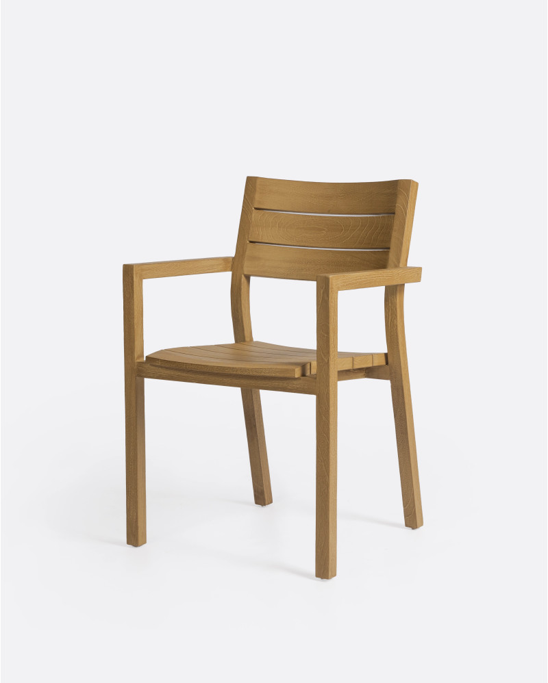 GENESIS outdoor chair in teak wood 55 x 57 x 85 cm in natural colour