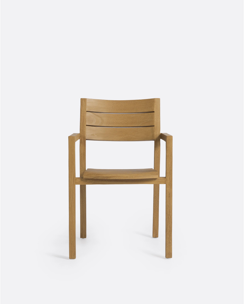 GENESIS outdoor chair in teak wood 55 x 57 x 85 cm in natural colour