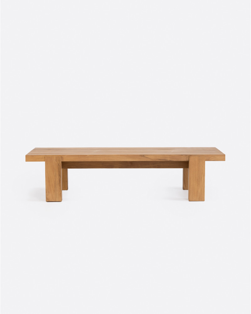 MEDAN outdoor coffee table in teak wood 150 x 65 x 35 cm in natural colour