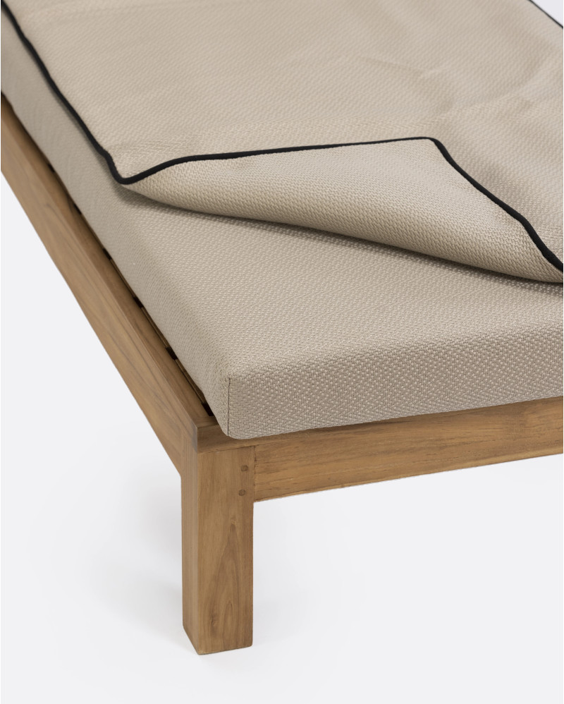 STRAKS sunbed topper 200 x 70 x 3 cm in natural colour