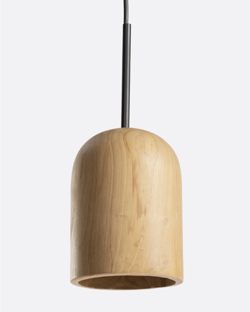 PLAY S ceiling lamp in teak wood Ø 13 x 17 cm height in natural colour