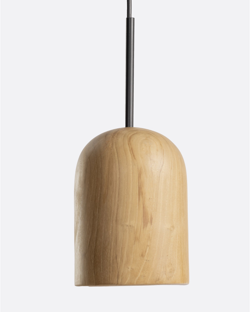 PLAY S ceiling lamp in teak wood Ø 13 x 17 cm height in natural colour