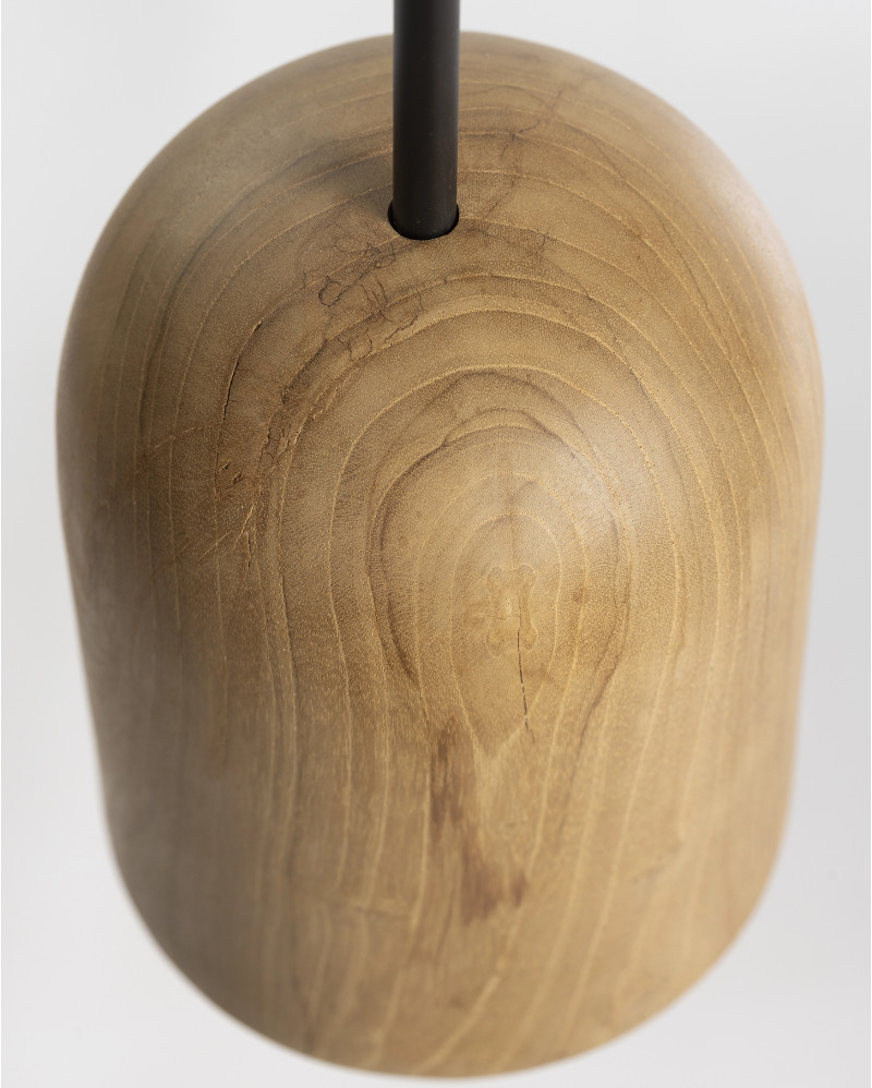 PLAY S ceiling lamp in teak wood Ø 13 x 17 cm height in natural colour