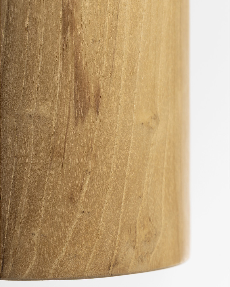 PLAY S ceiling lamp in teak wood Ø 13 x 17 cm height in natural colour