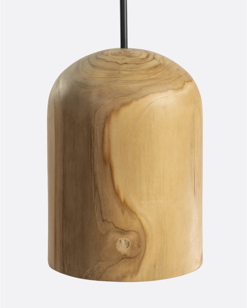 PLAY L ceiling lamp in teak wood Ø 21 x 28 cm height in natural colour