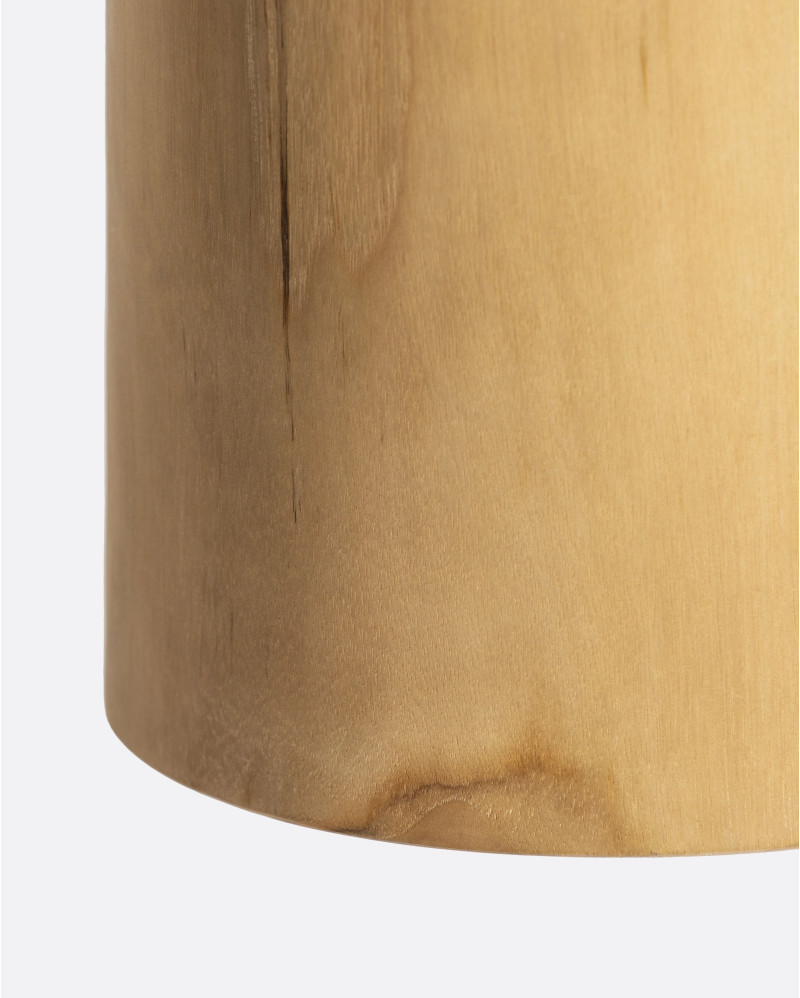 PLAY L ceiling lamp in teak wood Ø 21 x 28 cm height in natural colour