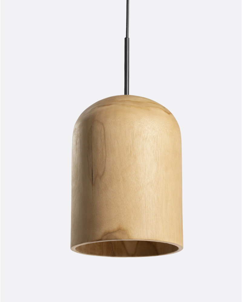 PLAY L ceiling lamp in teak wood Ø 21 x 28 cm height in natural colour