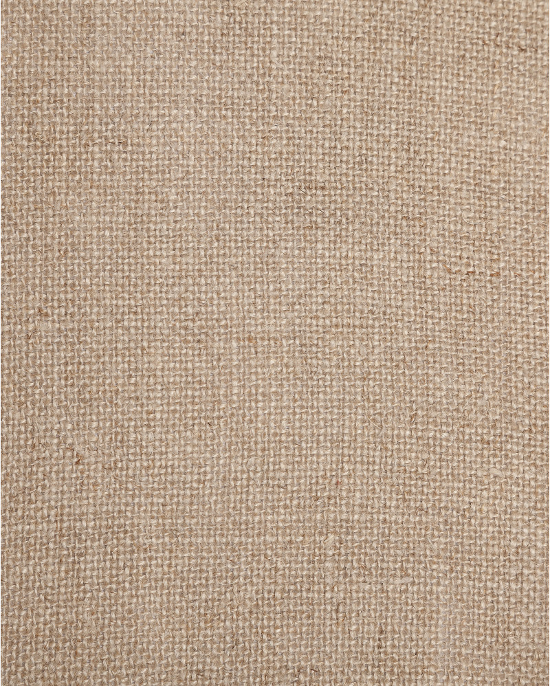 PAWAI cushion cover in linen 50 x 50 cm in natural colour with black overlock