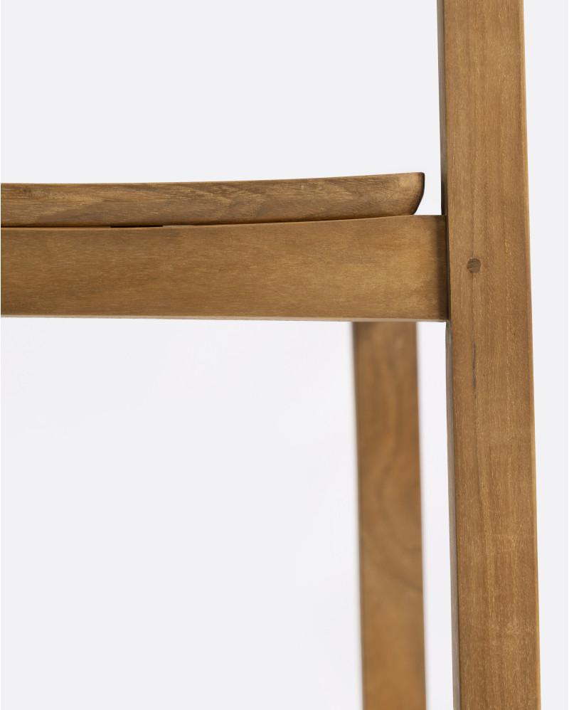 RAWI WA chair in teak wood 50 x 47 x 78 cm in natural colour