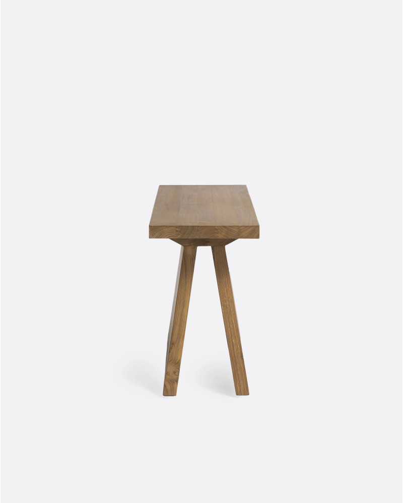 BATU side table in recycled teak wood 85 x 24 x 38 cm in natural colour