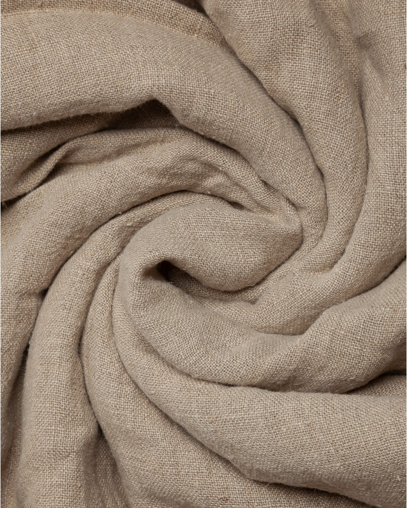 MUNNAR bed runner in linen 100 x 200 cm in natural colour