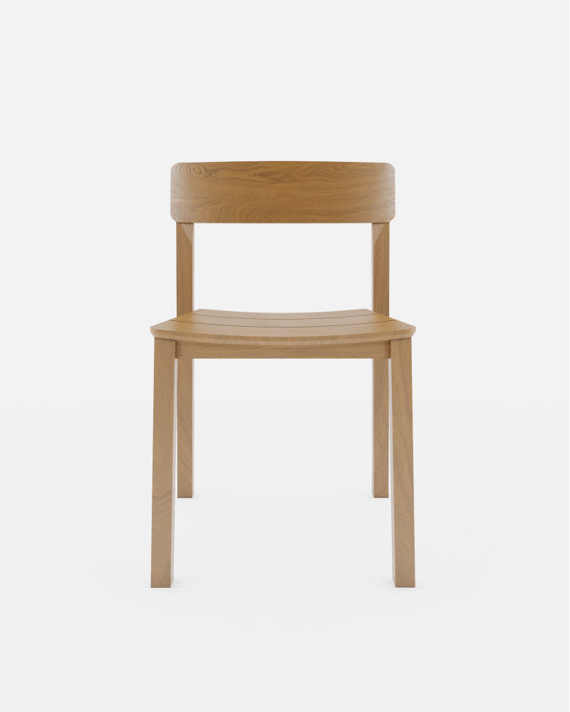 RAWI WA outdoor chair in teak wood 50 x 47 x 78 cm in natural colour