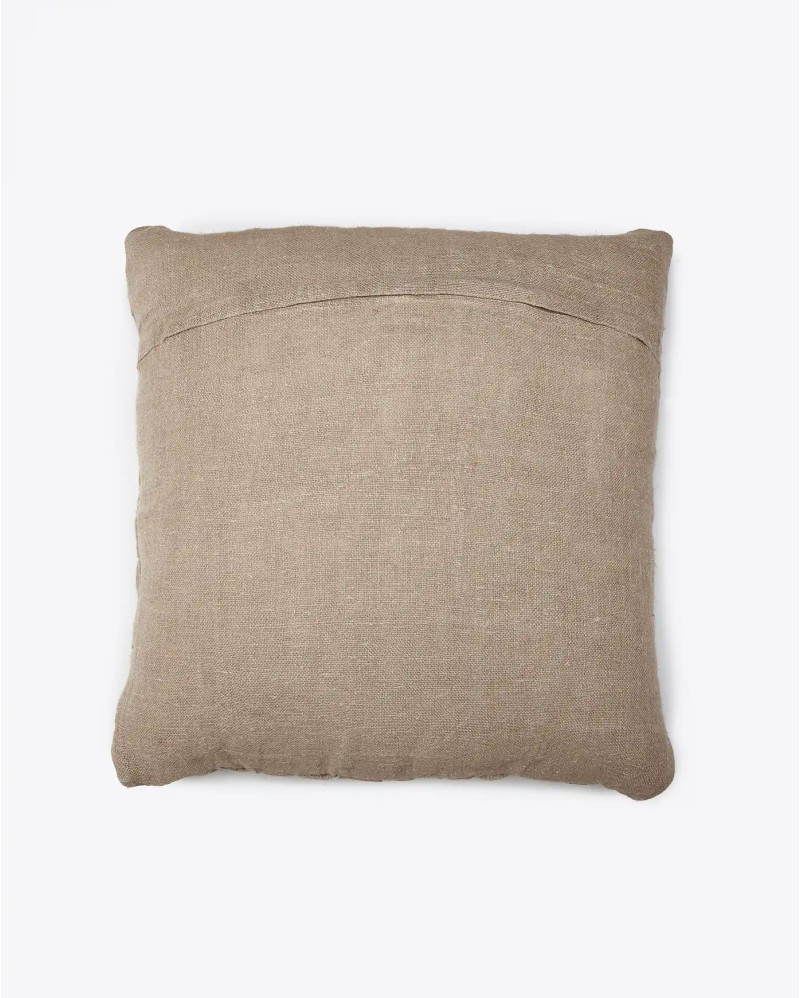 Housse de coussin WATRAP en lin 60 x 60 cm en couleur naturelle