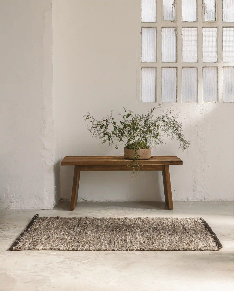 UJAN rug in wool and cotton 140 x 70 cm