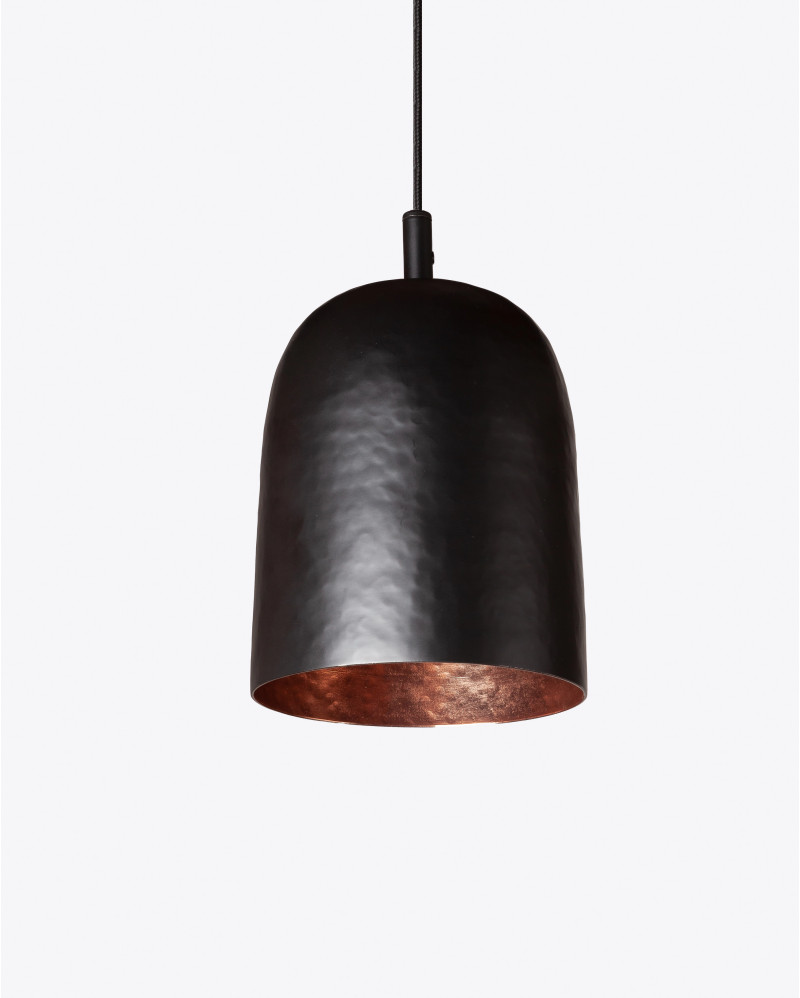 PLAY ceiling lamp in metal and copper Ø 13 cm x 17,5 cm high