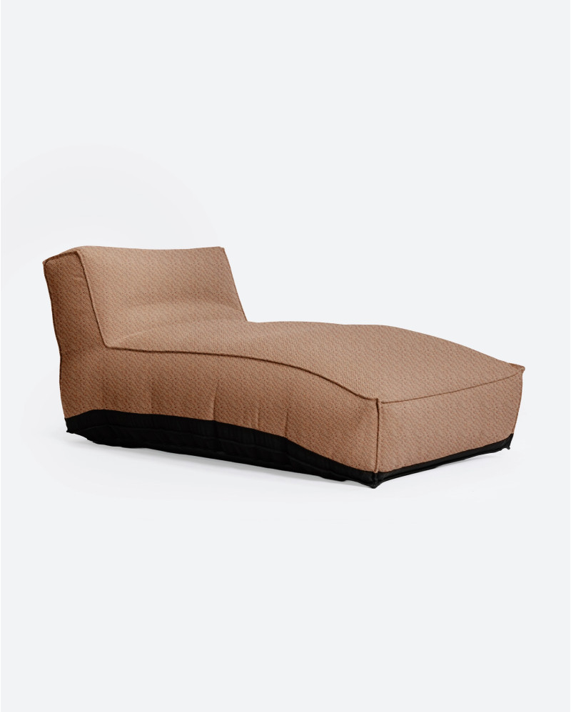 Chaise longue d'extérieur CACCINI 80 x 190 x 80 cm en couleur caldera