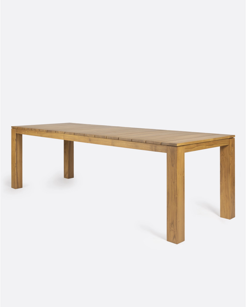 GENESIS Outdoor dining table in teak wood 250 x 90 x 76 cm