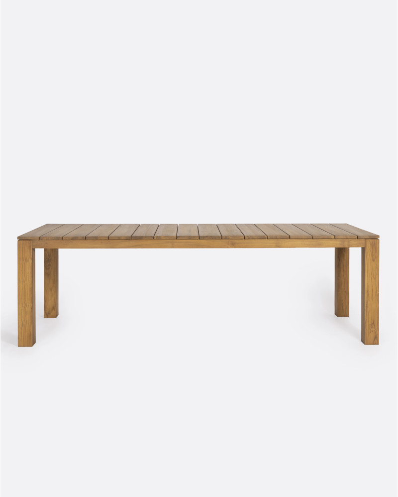 GENESIS Outdoor dining table in teak wood 250 x 90 x 76 cm